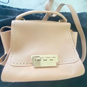 Zac Posen Cream crossbody with Gold Accents